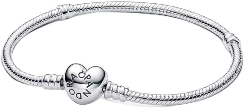 Amazon | Pandora ハート スネークチェーン ブレスレット 20(約18cm